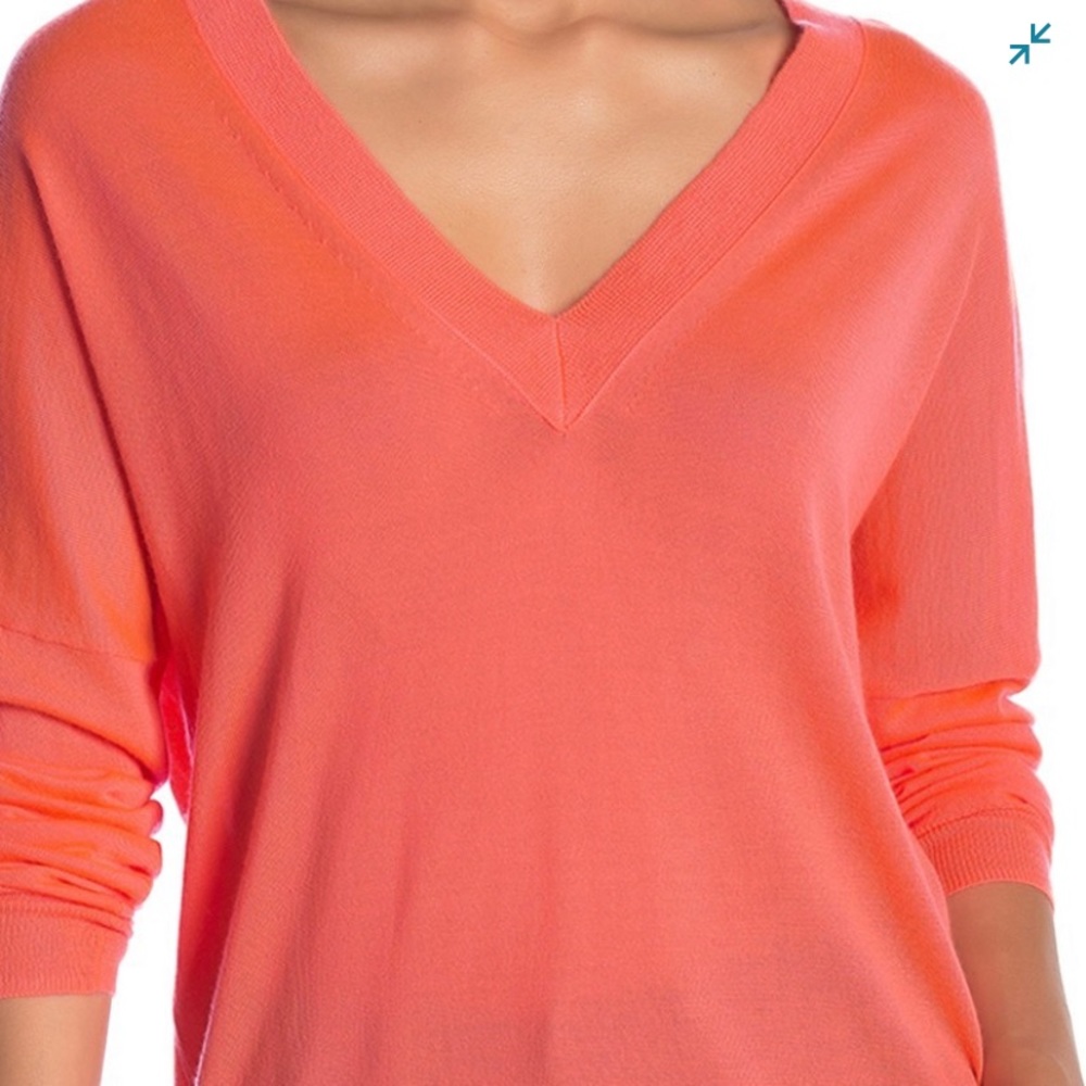 J. Crew Double V Cashmere Long Sleeve Tee